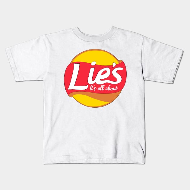 It's all about lies Kids T-Shirt by bm.designs